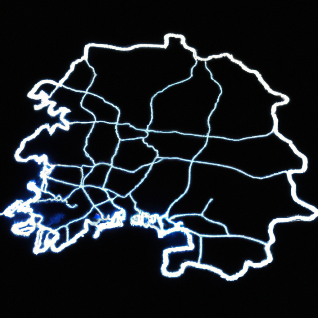 서울 중심부 위치 지도(이미지). 오프라인 정적 지도 - 스튜디오 대략 위치 표시